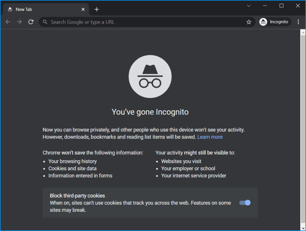 Open Amazon Prime Video in an Incognito Window to fix not playing stream or titles/movies or the video player not working, Video Unavailable, Something Went Wrong error message