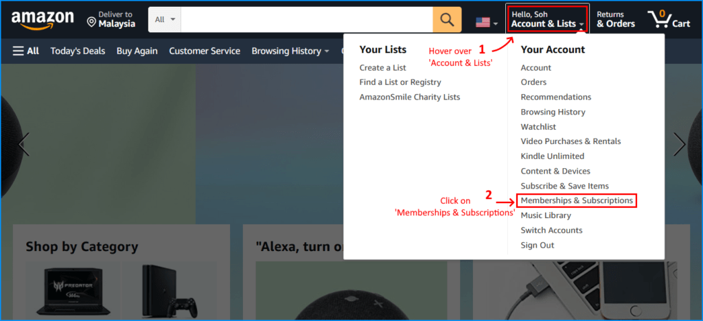 check you amazon prime subscription status if not playing stream or titles/movies or the video player not working, Video Unavailable, Something Went Wrong error message