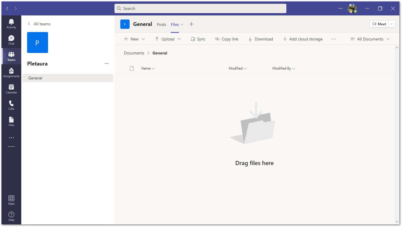 teams files and folders aren't showing or loading