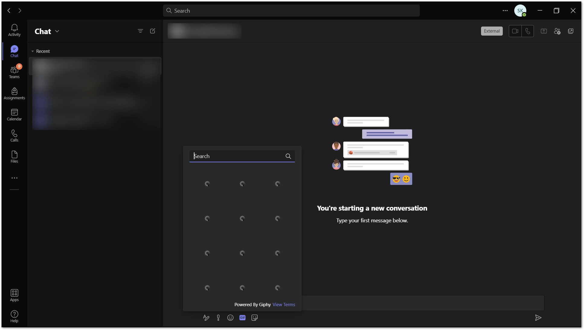 Microsoft Teams GIFs not showing, loading, displaying or playing