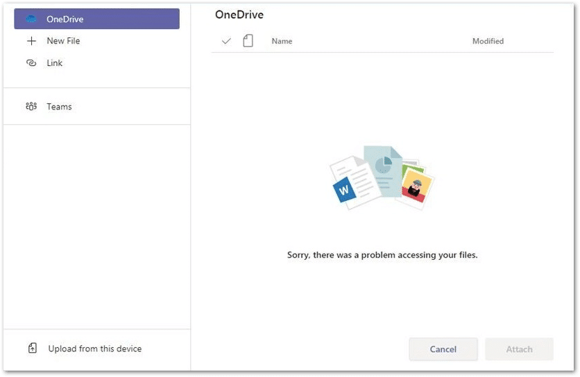 Microsoft Teams files and folders not uploading or syncing with OneDrive