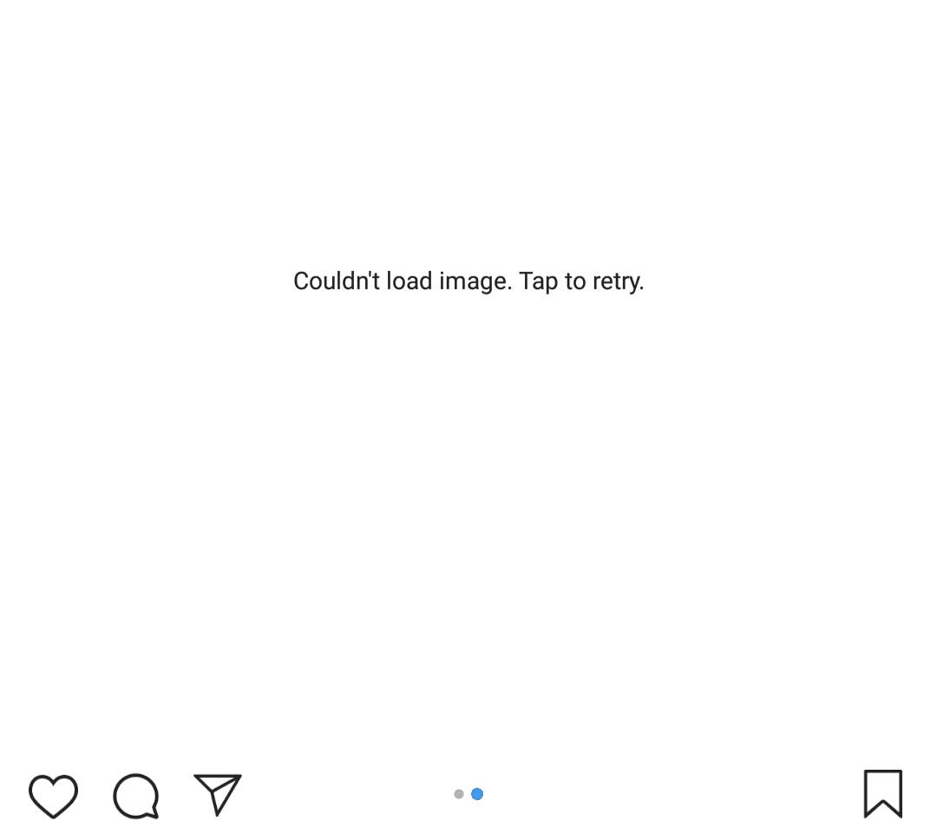 couldn't load image tap to retry instagram error