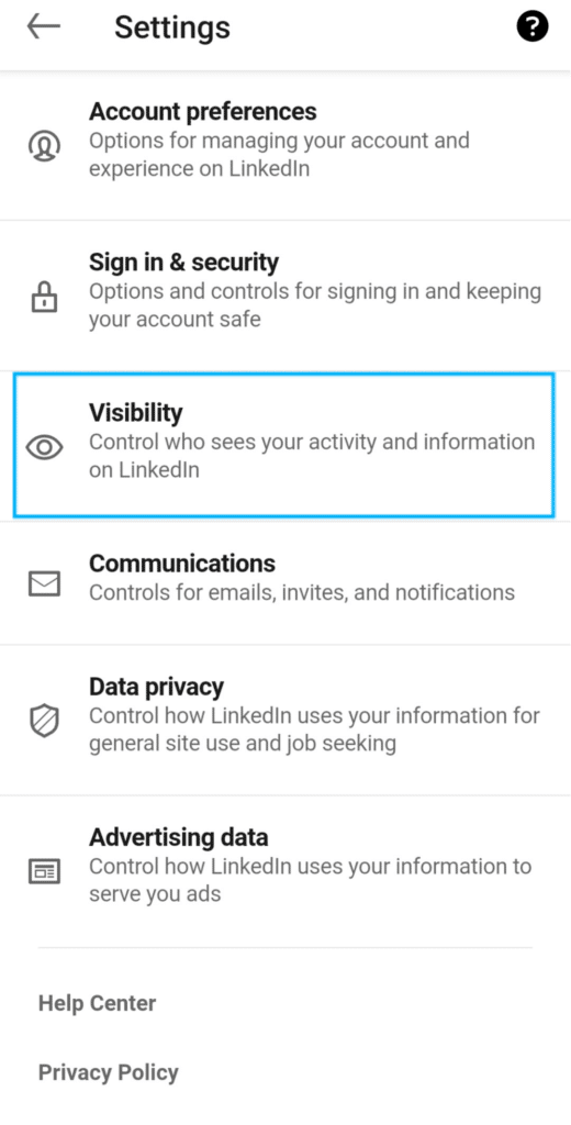 enable notifications on profile changes via the linkedin mobile app to fix LinkedIn notifications or alerts not working or showing