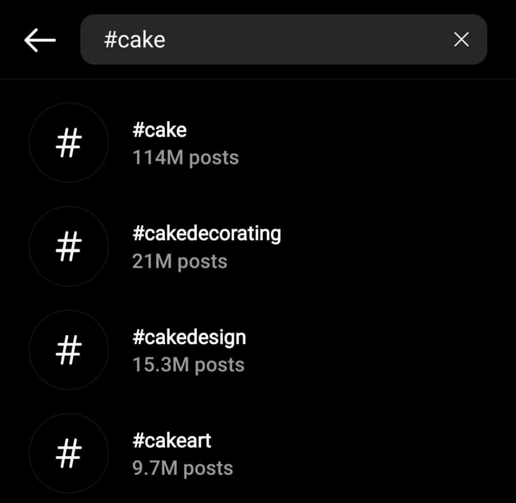 Search for a Particular Instagram Post Using Hashtags