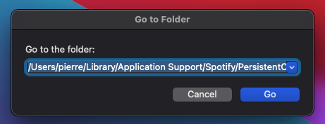 clear spotify cache on macos to fix spotify can't play this right now error