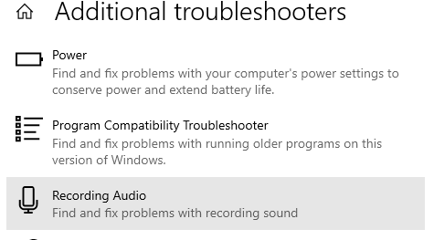run additional troubleshooters on windows to fix Microsoft Teams no sound, poor audio quality, voice delay, echo issue or unmute/microphone not working, detected or recognizing