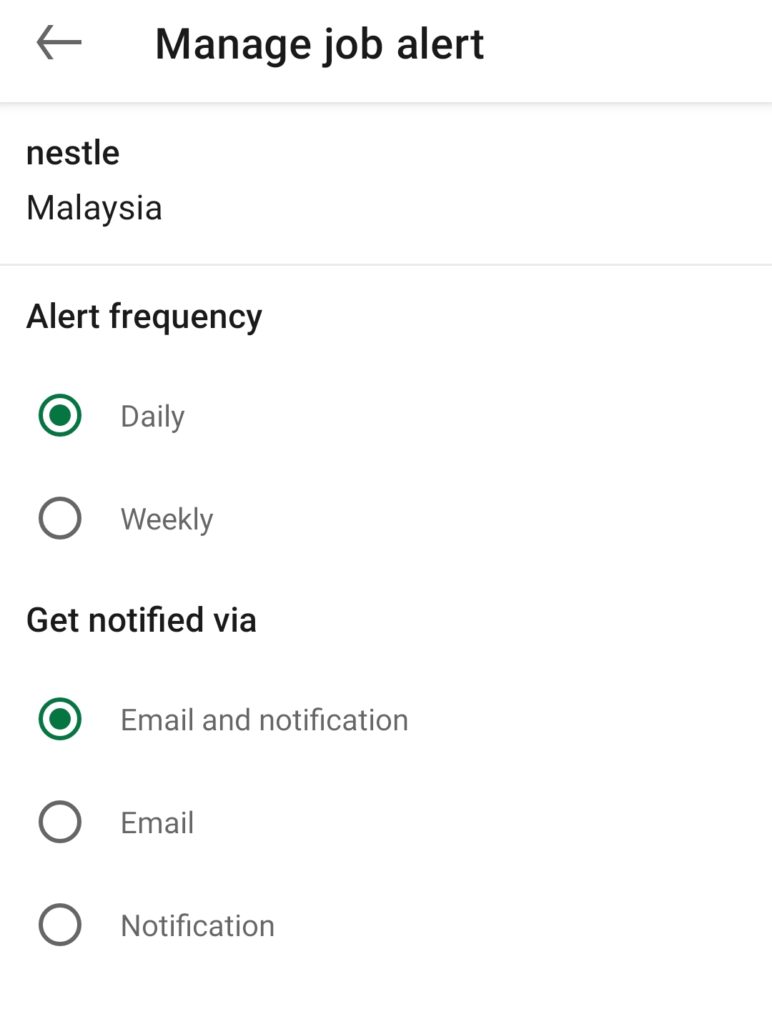 edit your job alerts on the LinkedIn app for android manage and configure LinkedIn notification updates settings on mobile to fix LinkedIn notifications or alerts not working or showing