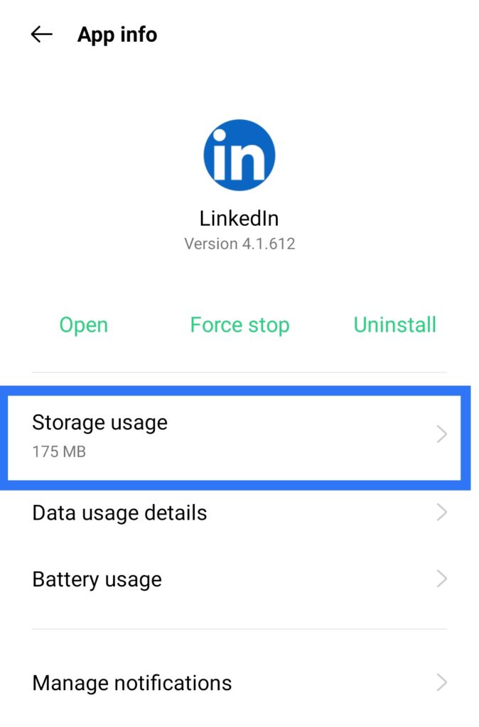 clear the LinkedIn app cache and data manage and configure LinkedIn notification updates settings on mobile to fix LinkedIn notifications or alerts not working or showing