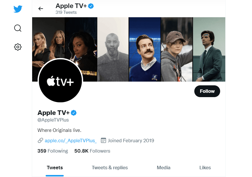Check Apple TV+ Server Status Through Twitter Page if Apple TV+ video unavailable, not working, loading, playing, keeps buffering or streaming issues