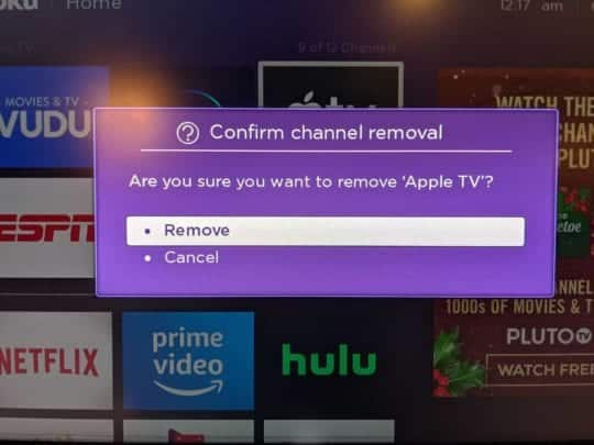 reinstall the Apple TV+ channel on your Roku device to fix Apple TV+ video unavailable, not working, loading, playing, keeps buffering or streaming issues