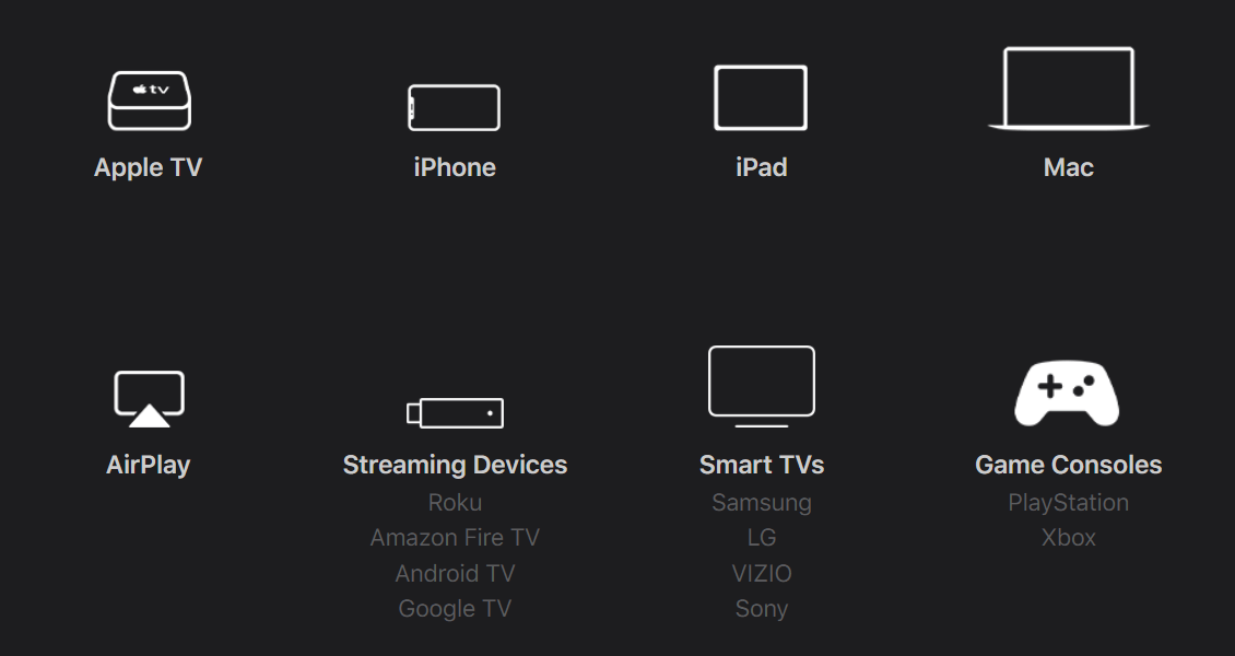 test watching or streaming Apple TV+ on a different device to fix Apple TV+ video unavailable, not working, loading, playing, keeps buffering or streaming issues