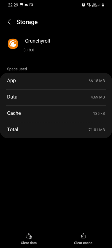 Clear data on Android app to fix Crunchyroll buffering, crashing, not working, loading