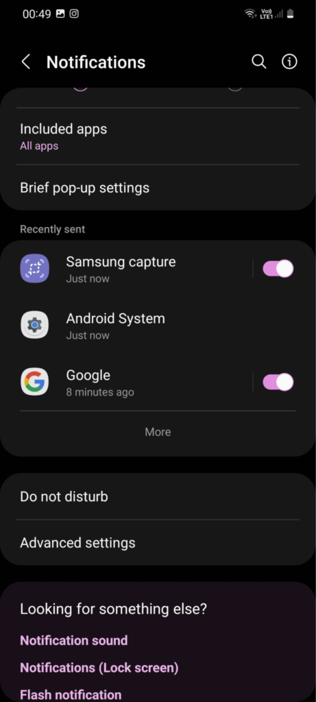 Turn off do not disturb mode on Android