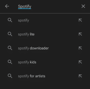 Clean install or reinstall the Spotify app on Android to fix Spotify search not working
