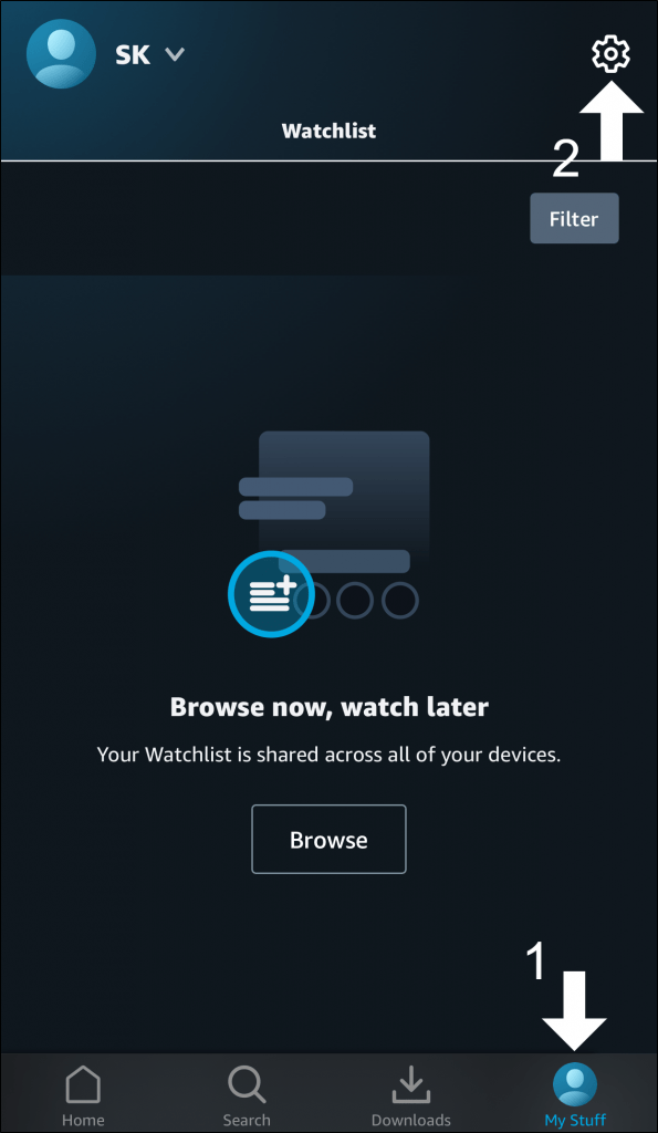 Finding help through the Prime Video app to fix Amazon Prime Video downloads disappeared