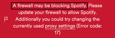 Ensure that your device firewall is not blocking Spotify to fix Spotify has no sound