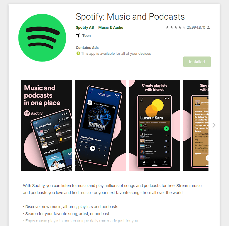 Try Spotify on a different platform to fix Spotify stops playing songs