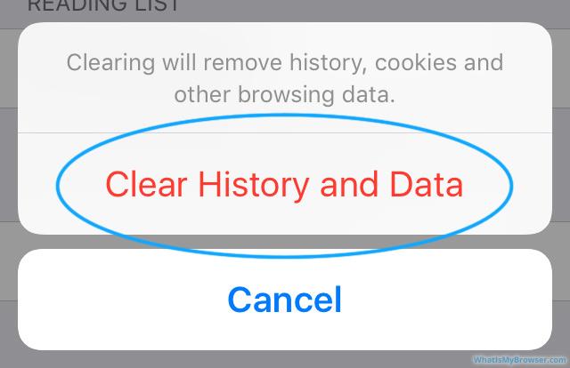 Clearing cookies and caches on Safari iOS to fix Taobao website not working