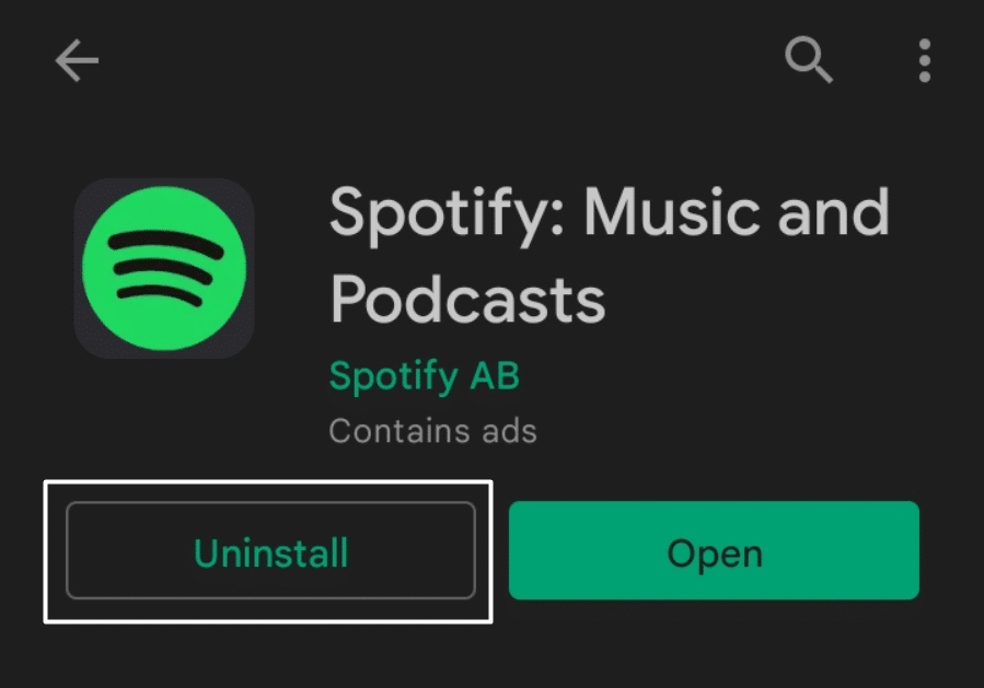 Clean install the Spotify app on Android