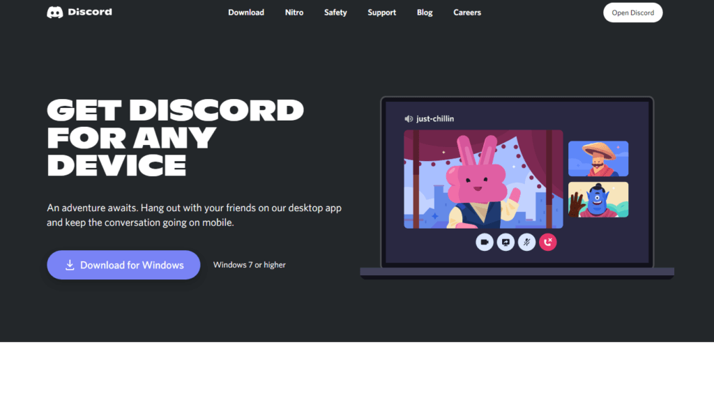 Reinstall the Discord client