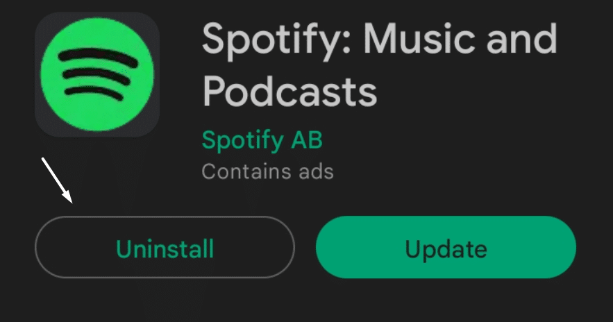 Update the Spotify app on Android