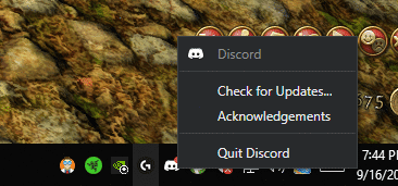 Check for Discord Updates on desktop to fix Discord keeps freezing