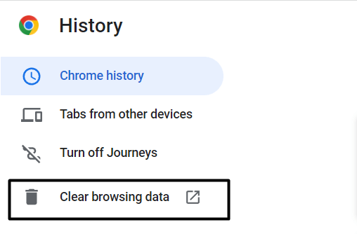 Clear your browser cache and cookies on Google Chrome