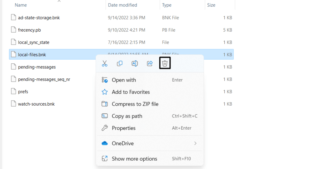 Clear Spotify cache files on Windows