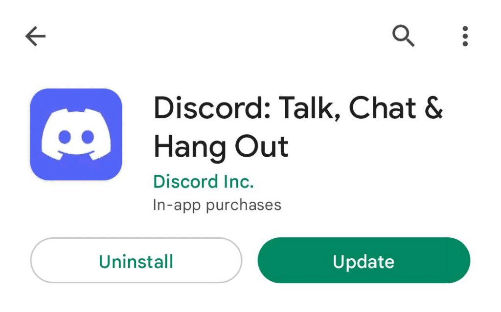 Check for Discord Updates on mobile to fix Discord keeps freezing
