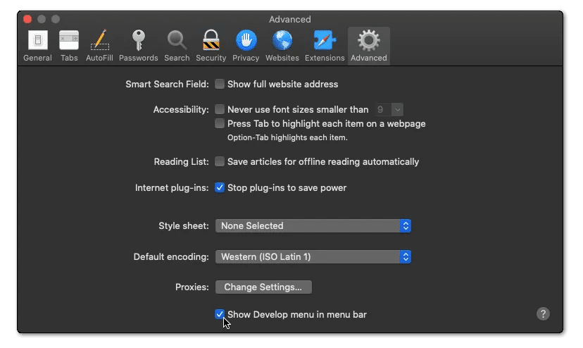 Delete and clear the web browser cache and data files on macOS