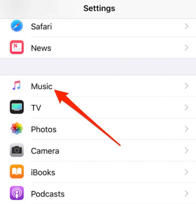 Apple Music app won't launch