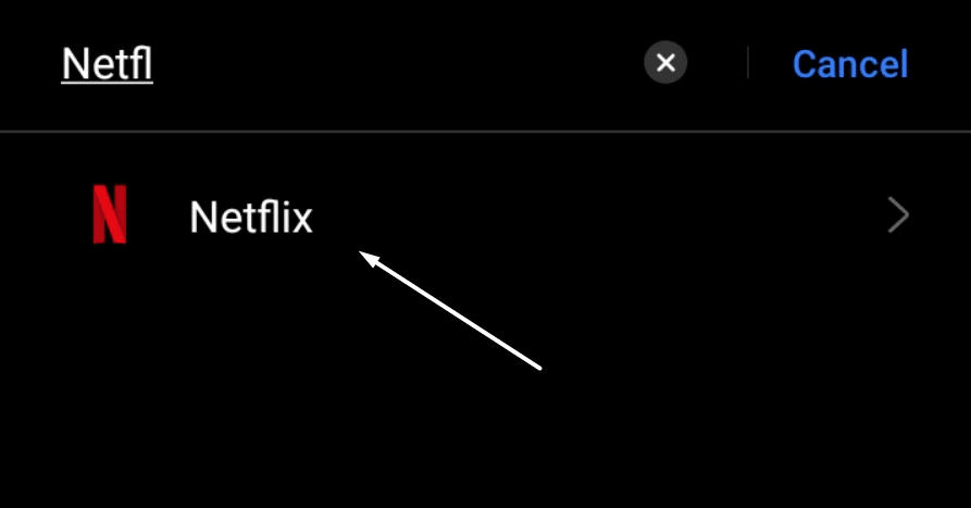 Force close the Netflix app on Android