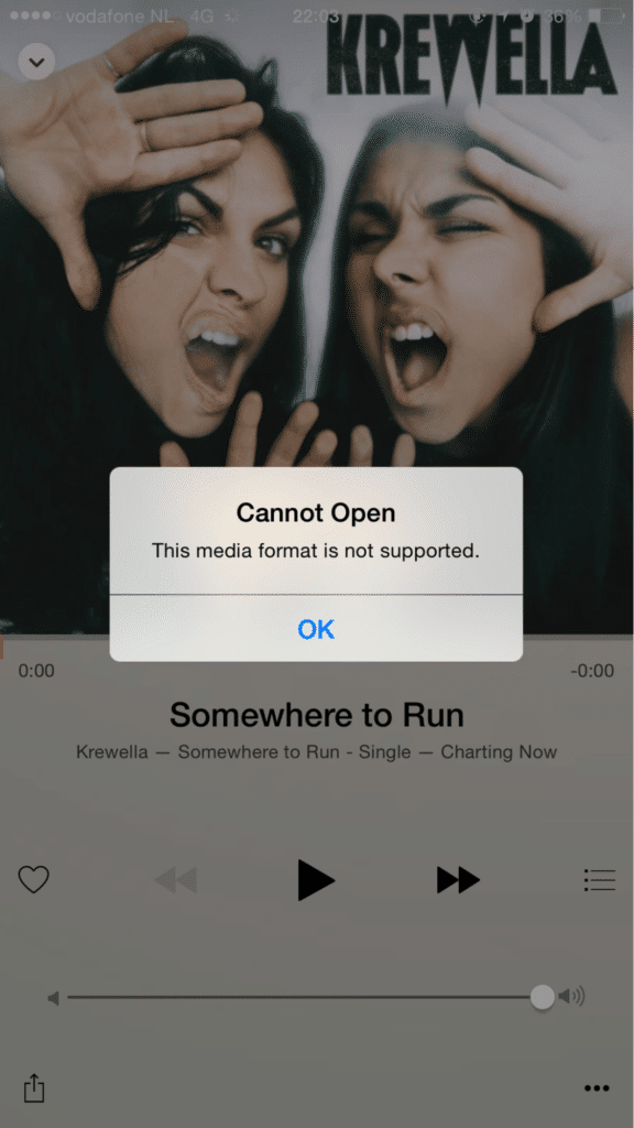 Apple Music is unable to play music