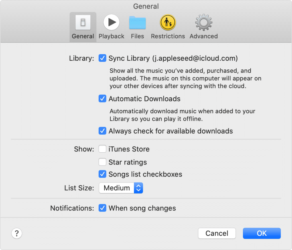 Enable iCloud music library on macOS to fix Apple Music not working