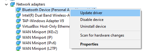 Check for network driver updates on Windows