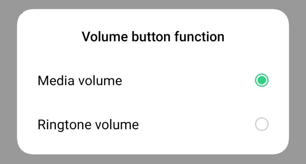 Check volume settings on mobile