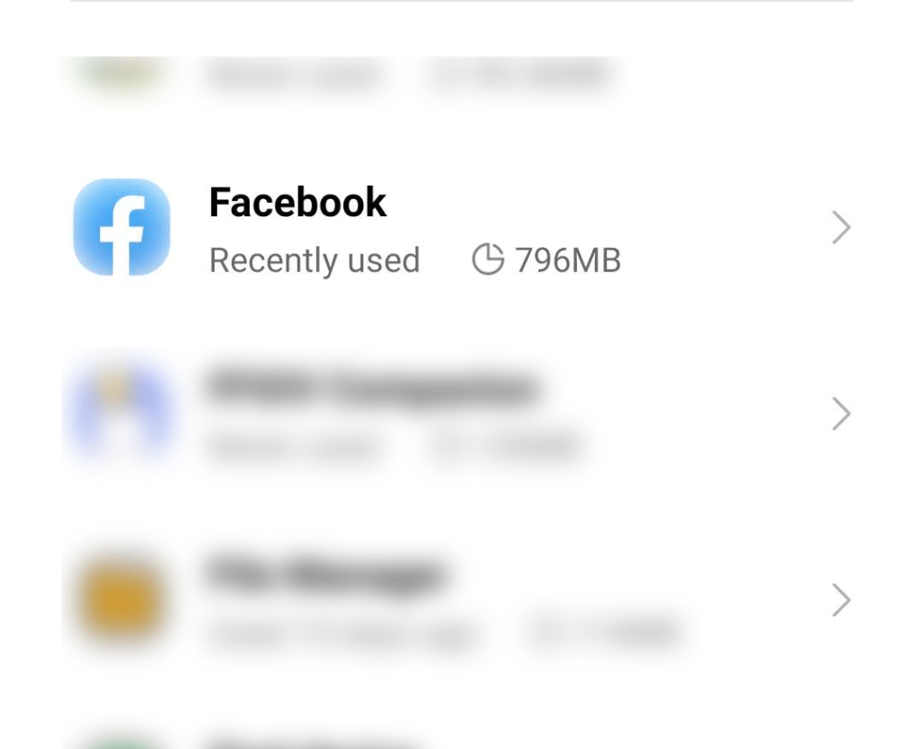 Clean out your cache and data for Facebook on mobile