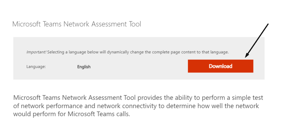 Run Microsoft Teams network assessment tool on desktop to fix Microsoft Teams keeps lagging