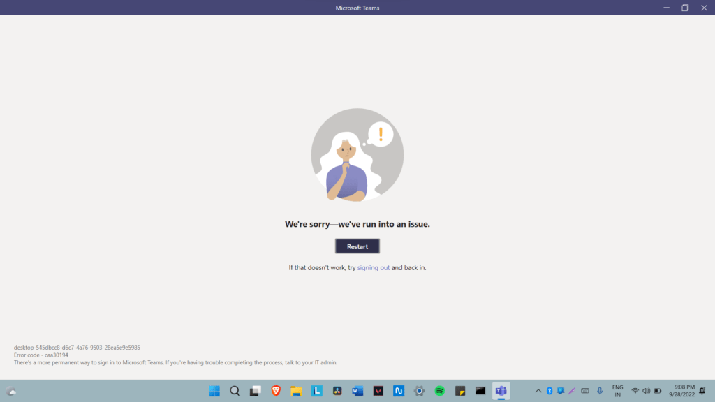 How to fix Microsoft Teams keeps crashing or stopping