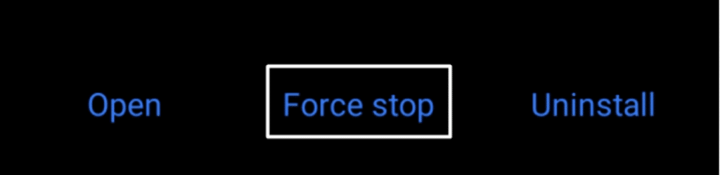Force close the YouTube app on Android