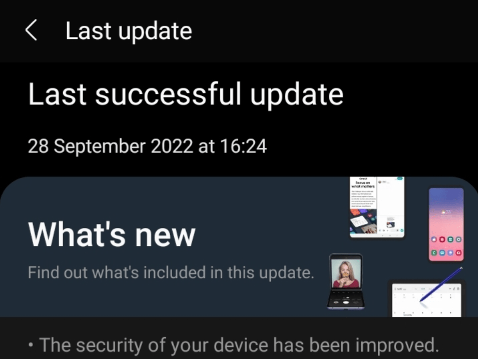 Update the operating system on Android