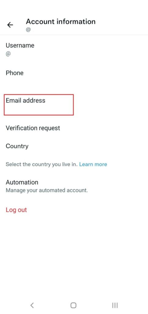 Verify your email address on Twitter mobile app
