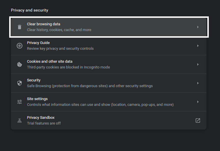 Clean out your cache and data for Facebook on desktop to fix Facebook comments not loading