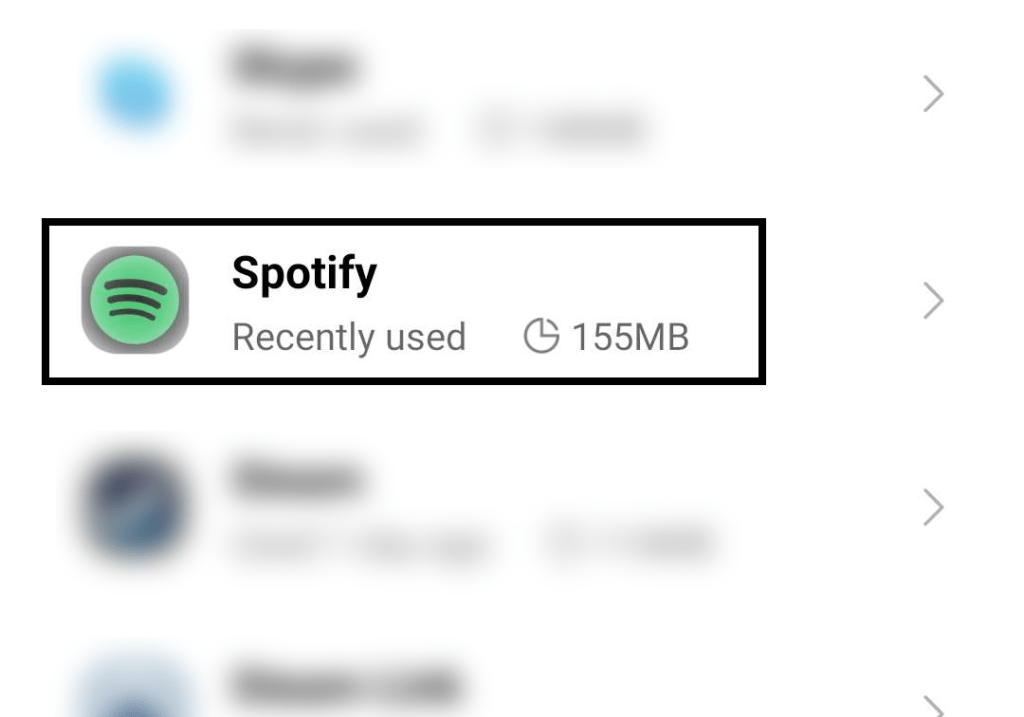 Clear Spotify app data and cache on mobile