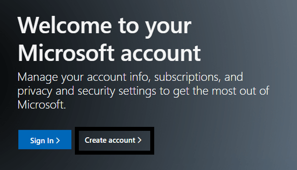 Create a new Microsoft account to fix Minecraft World connection not working