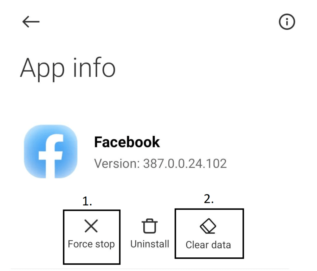 Clean out your cache and data for Facebook on mobile