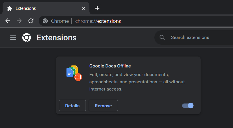 Disable browser extensions on Google Chrome