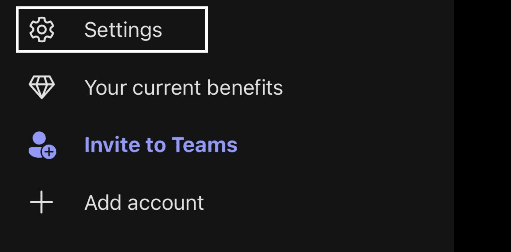 Sign out and quit the Teams app on mobile