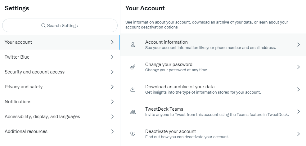Verify your email address on Twitter website