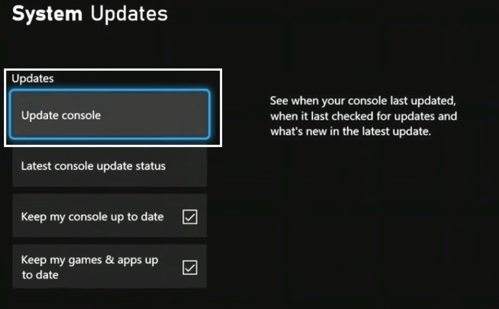 Update device firmware and network driver on Xbox